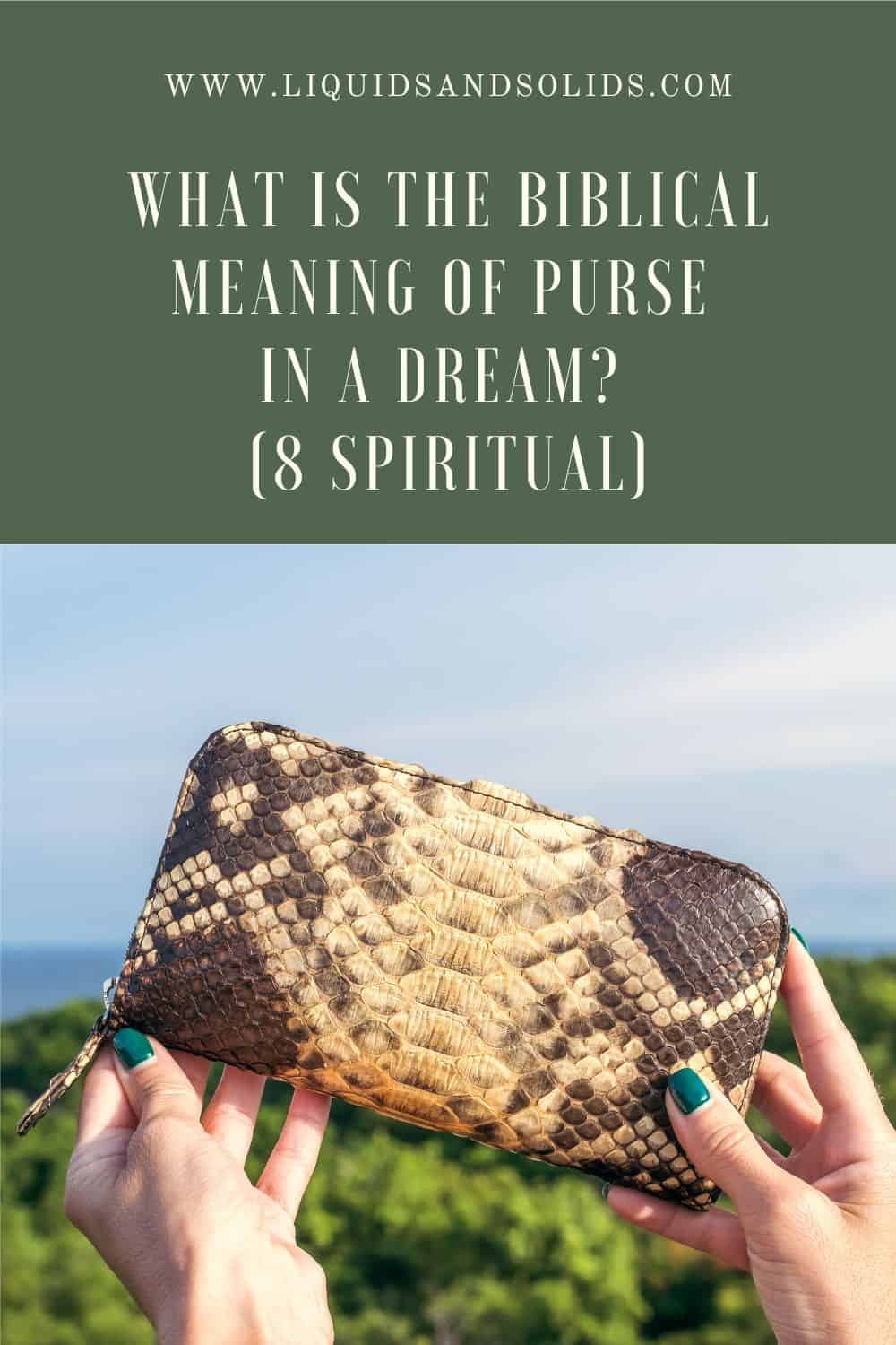 What Does The Bible Say About Purses?