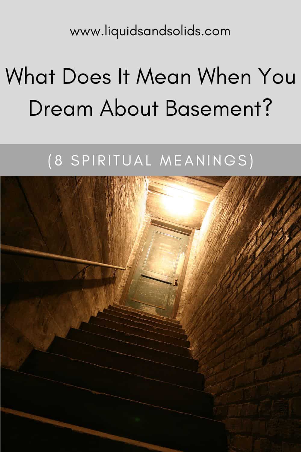 Basement Dream Meaning