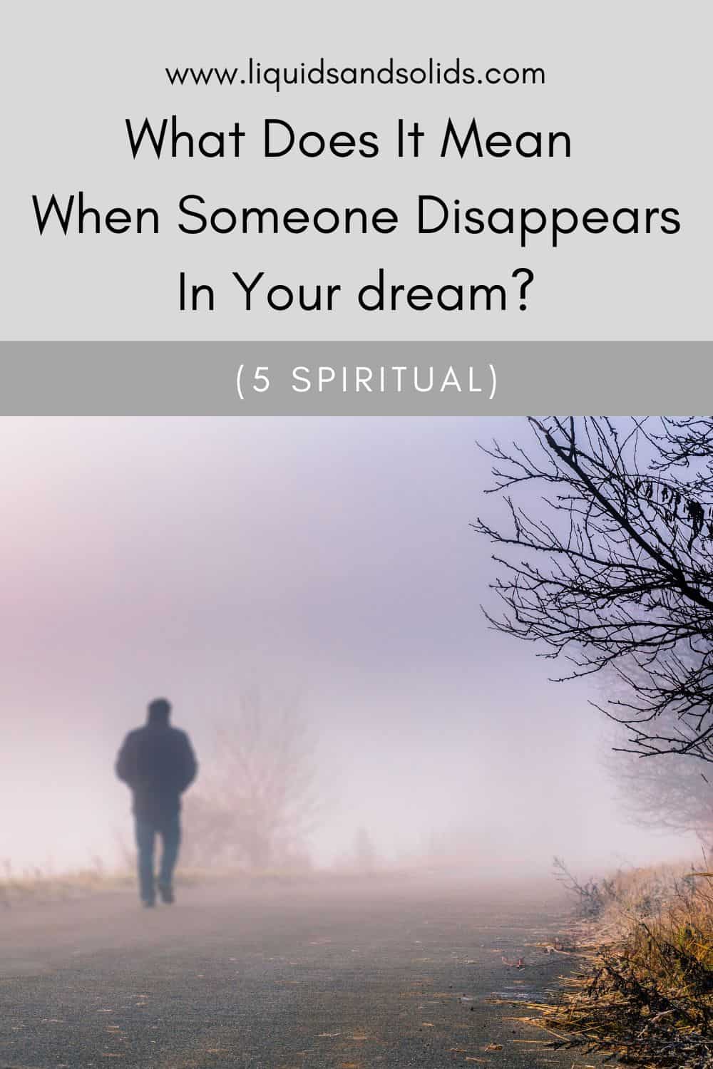 What Does It Mean When Someone Disappears In Your dream? (5 Spiritual)