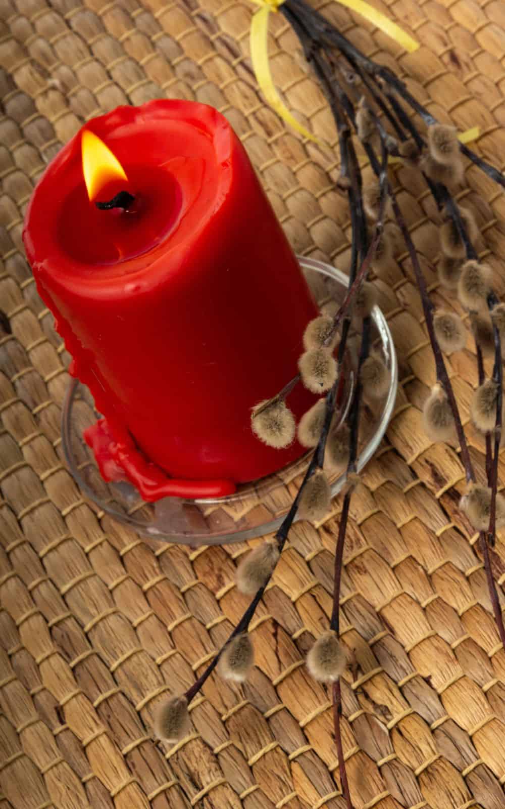 Red Candle - The symbolism of the color red